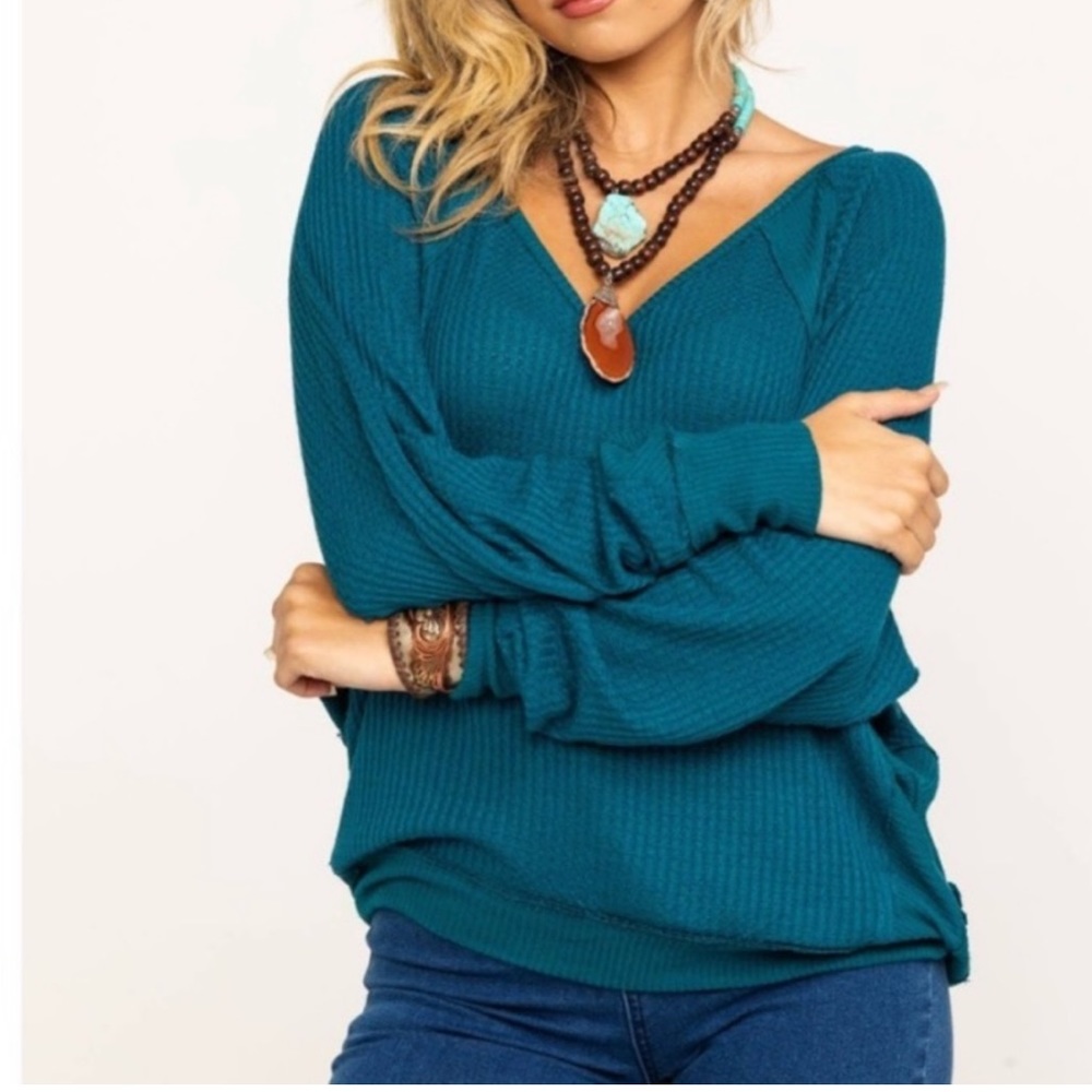 Free People | Oversized Slouchy Thermal Shirt